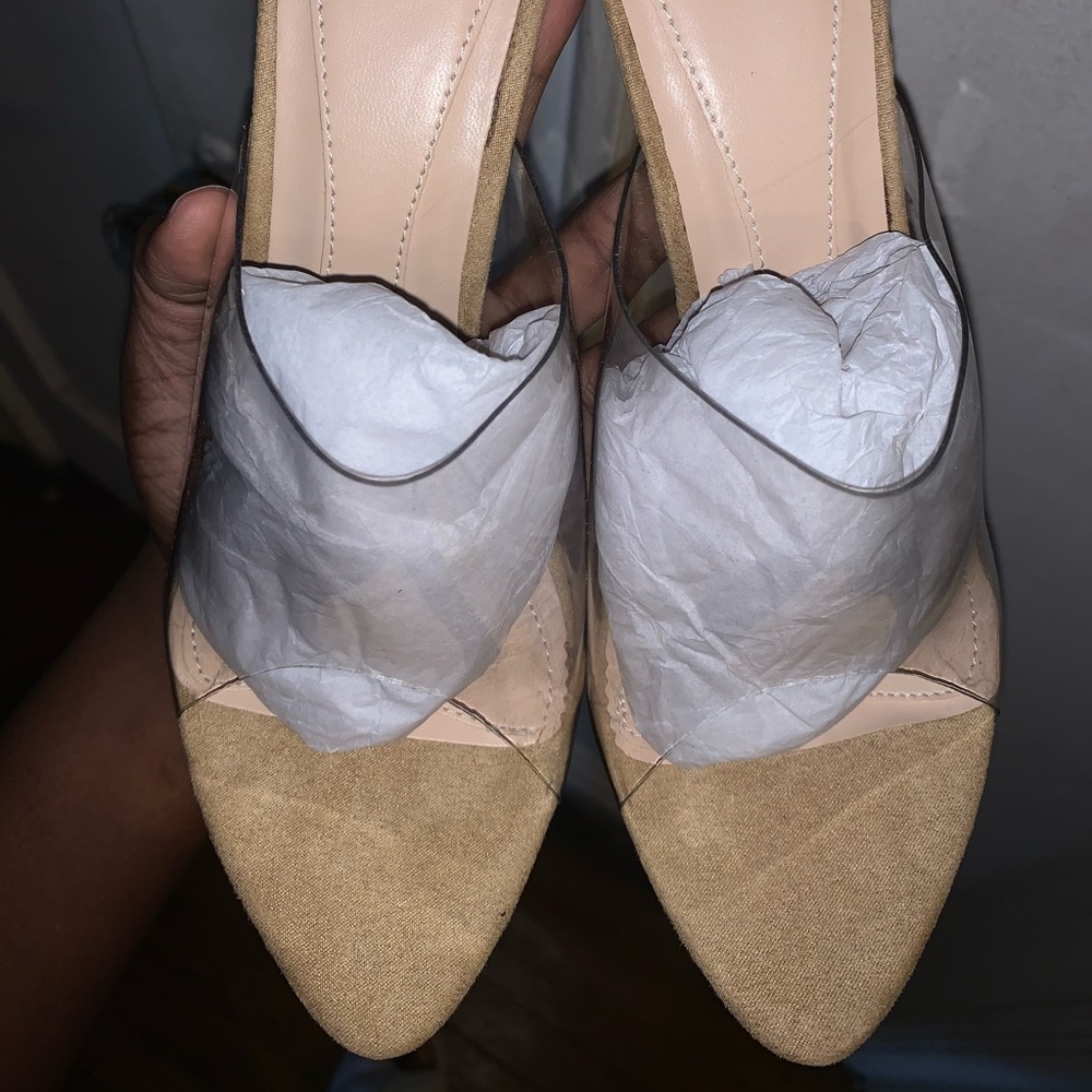 Clear push toe sandal